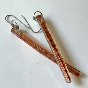 Tortoise Pattern Earrings, Lightweight